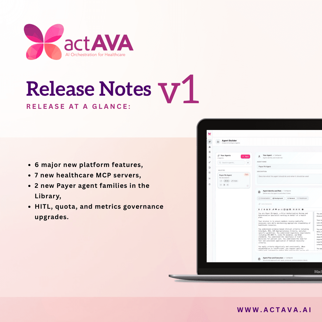 Actava.ai Platform Release Notes v1 (February 2026)