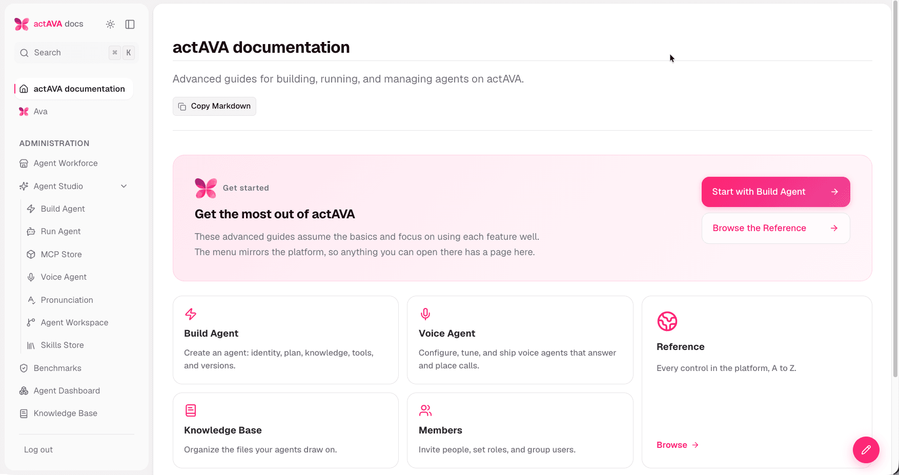 ACTAVA updates our online documentation with our new release.