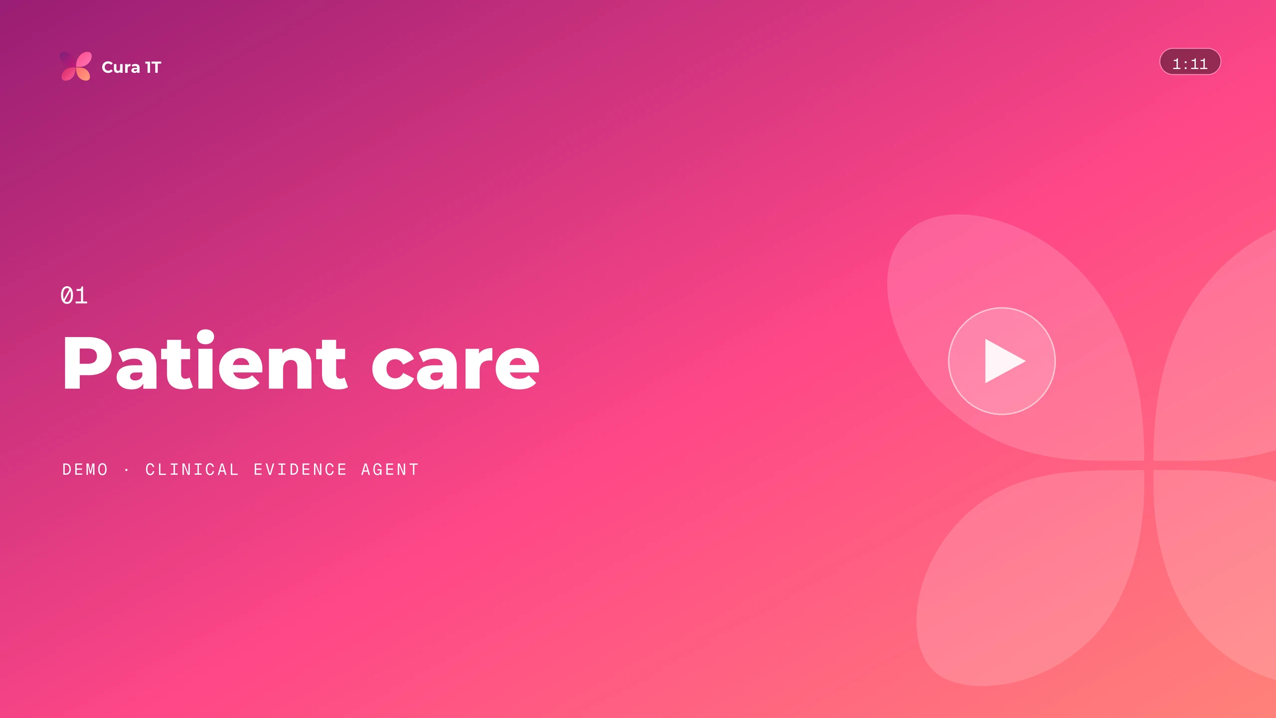 Patient care demo — Clinical Evidence Agent